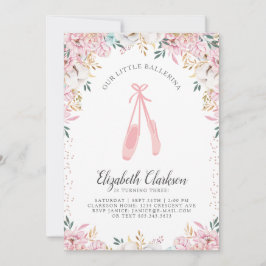 Unsere kleine Ballerina Geburtstagskarte Einladung