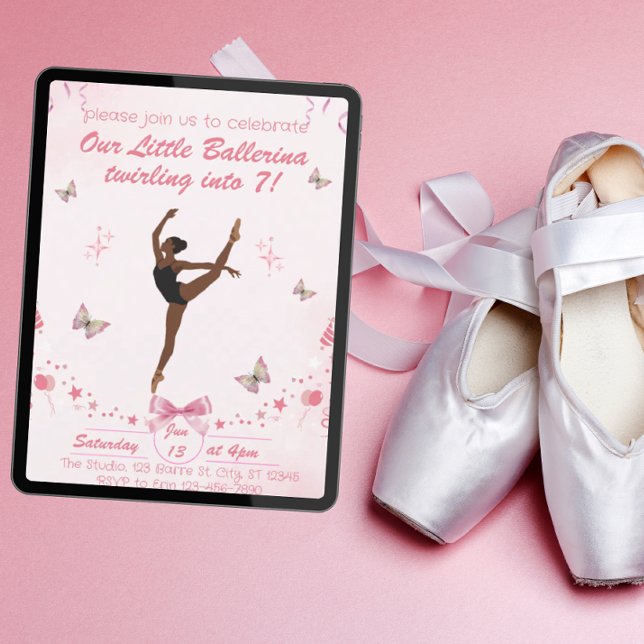 Unsere kleine Ballerina zum Geburtstag Einladung (Von Creator hochgeladen)