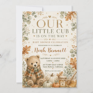Unsere kleine Bärenbaby-Party Einladung