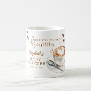 Unsere kleine Bohne braut Kaffee - Baby Shower Kaffeetasse