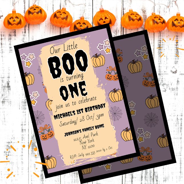 Unsere kleine Boo 1. Geburtstagsfeier Einladung (Von Creator hochgeladen)