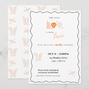 Unsere kleine Boo Birthday Einladung