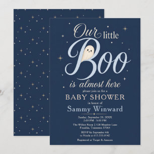 Unsere kleine Boo Halloween-Baby-Party Einladung