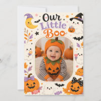 Unsere kleine Boo Halloween-Foto