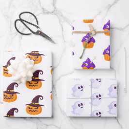Unsere kleine Boo Halloween Geburtstagsparty Geschenkpapier Set