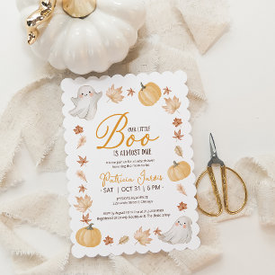 Unsere kleine Boo Herbst-Baby-Party Einladung