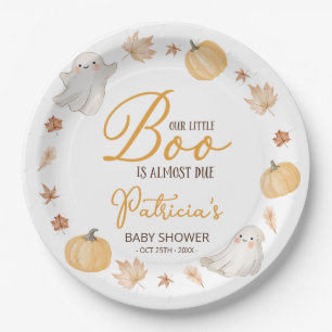 Unsere kleine Boo-Herbst-Babyparty Pappteller