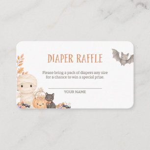 Unsere kleine Boo-Windel-Raffle Begleitkarte