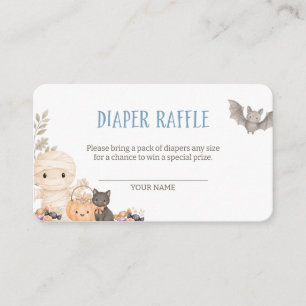 Unsere kleine Boo-Windel-Raffle Begleitkarte