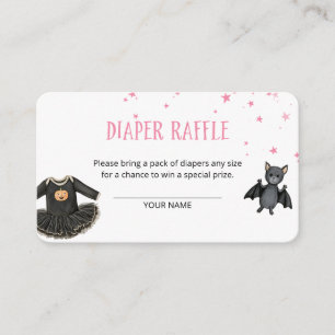 Unsere kleine Boo-Windel-Raffle Begleitkarte