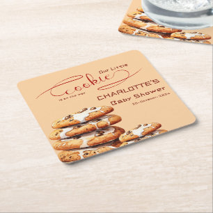 Unsere kleine Cookie ist auf dem Weg Süße Babypart Rechteckiger Pappuntersetzer