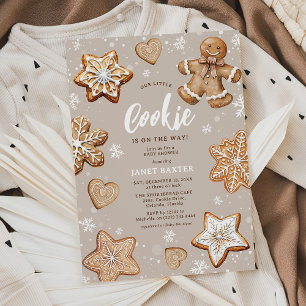 Unsere kleine Cookie Winter Festival Baby Dusche Einladung