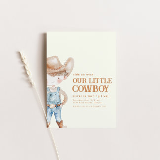 Unsere kleine Cowboy-Geburtstagsparty lädt ein Einladung