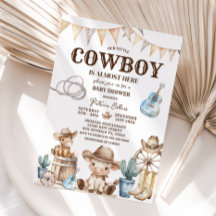 Unsere kleine Cowboy Wild West Babydusche