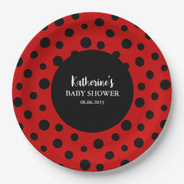 Unsere kleine Dame ist auf dem Weg, wie Mädchen Du Pappteller