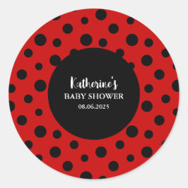 Unsere kleine Dame ist auf dem Weg, wie Mädchen Du Runder Aufkleber