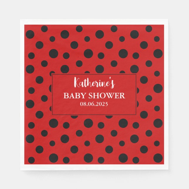 Unsere kleine Dame ist auf dem Weg, wie Mädchen Du Serviette (Vorderseite)