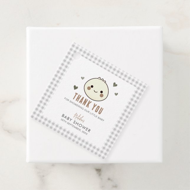 Unsere kleine dumme Gender Neutral Baby Dusche Geschenkanhänger (Beispiel)