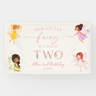 Unsere kleine Fee Enchanted 2. Geburtstagsfeier Banner