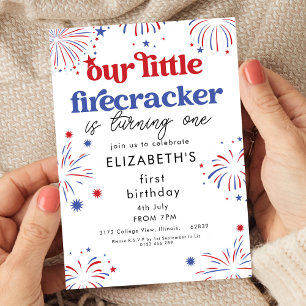 Unsere kleine Firecracker Einladung zum 1. Geburts