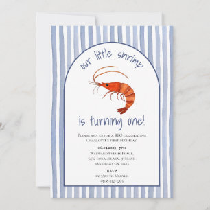 Unsere kleine Garnele verwandelt eine Wasserfarbe Einladung