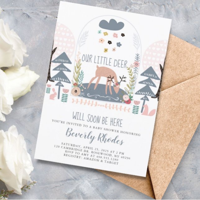 Unsere kleine Hirschbaby-Dusche Einladung (Von Creator hochgeladen)