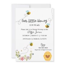 Unsere kleine Honey Bee Themed Baby Dusche