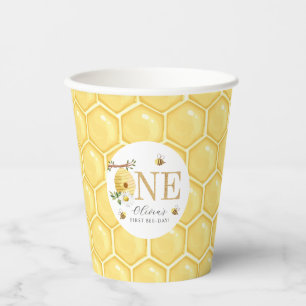 Unsere kleine Honigbiene 1. Bienentag Pappbecher