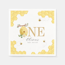 Unsere kleine Honigbiene 1. Bienentag Serviette