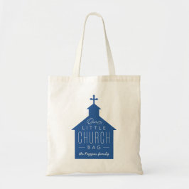Unsere kleine Kirchentasche niedliche blaue Tasche