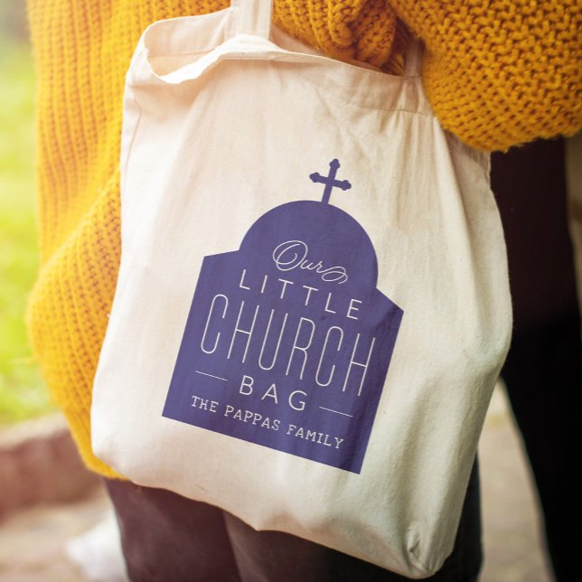 Unsere kleine Kirchentasche niedliche lila-orthodo Tragetasche (Von Creator hochgeladen)
