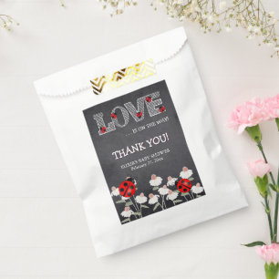 Unsere kleine Liebe Bug Chalkboard Babydusche Geschenktütchen