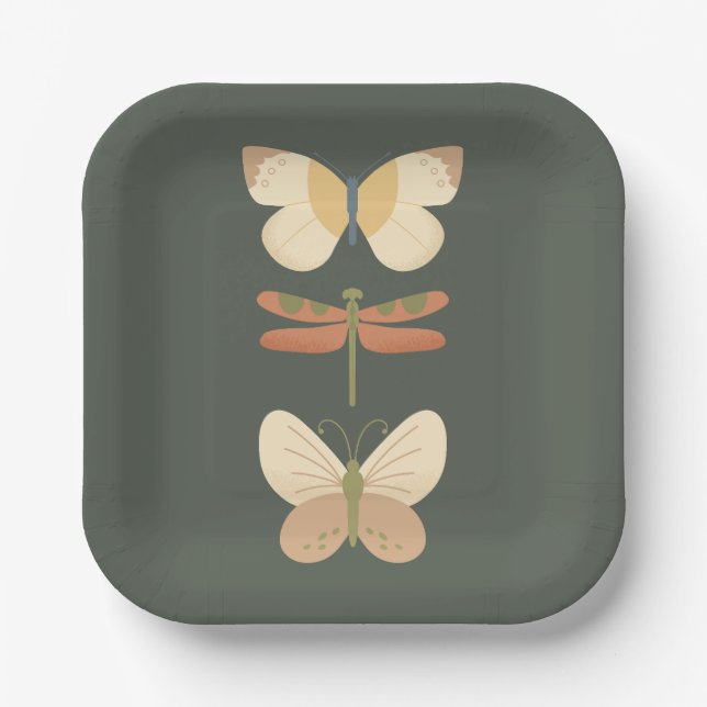 Unsere kleine Liebe Bug Süsse Bug Paper Plate Pappteller (Vorderseite)