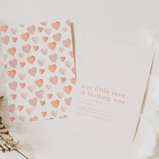 Unsere kleine Liebe macht einen Geburtstag einlade Einladung