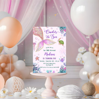 Unsere kleine Meerjungfrau 1. Geburtstag Einladung