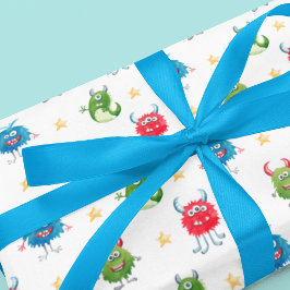 Unsere kleine Monster-Geburtstagsparty Geschenkpapier