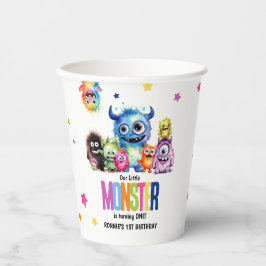 Unsere kleine Monster-Geburtstagsparty Pappbecher