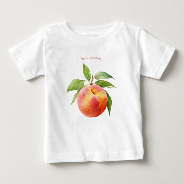 Unsere kleine Pfirsichfarbe Baby T-shirt (Vorderseite)
