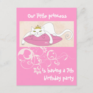 Unsere kleine Prinzessin-Geburtstagsfeier Einladung