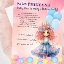 Unsere kleine Prinzessin-Geburtstagsparty