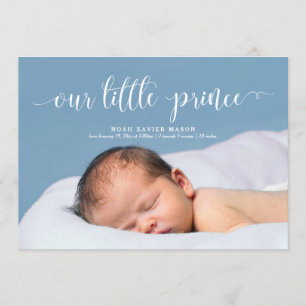 Unsere kleine Prinzessin White Script-Ankündigung  Ankündigung