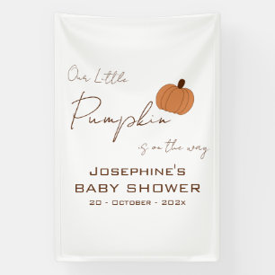 Unsere kleine Pumkin ist auf dem Weg Baby Shower Banner