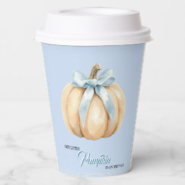 Unsere kleine Pumpkin auf der Way Fall Baby Dusche Pappbecher