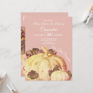 Unsere kleine Pumpkin BOHO Mauve Baby Girl Dusche