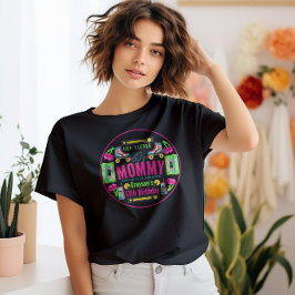 unsere kleine Retro Neon 80er Geburtstagsparty T-Shirt