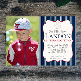 Unsere kleine, schluckende Baseball-Party Einladun Einladung