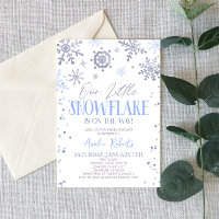 Unsere kleine Snowflake Winter Wonderland Baby Dus