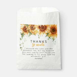 Unsere kleine Sonnenblume Foto Geburtstags Dankesc Geschenktütchen