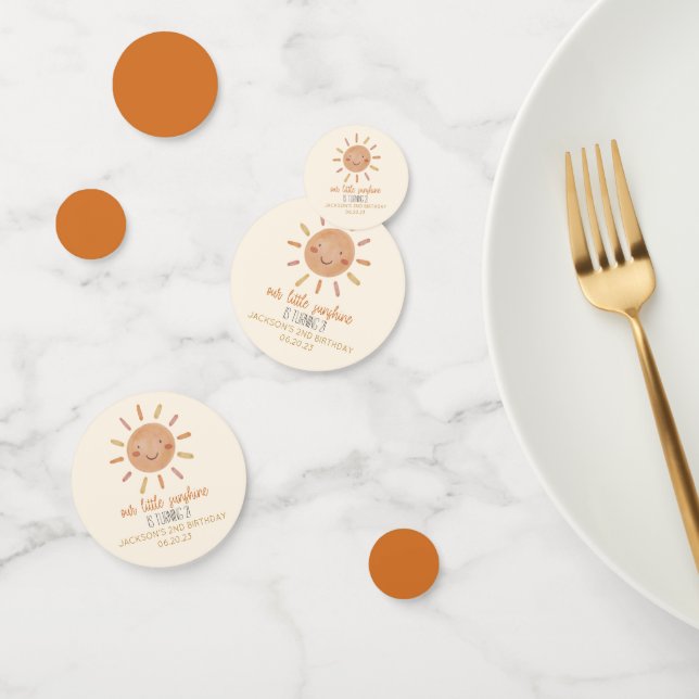 Unsere kleine Sonnenblume-Geburtstagsparty Konfetti (Gruppe)