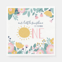 Unsere kleine Sonnenblume, rosa Streifen Geburtsta